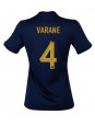 Frankreich Raphael Varane #4 Heimtrikot für Frauen WM 2022 Kurzarm